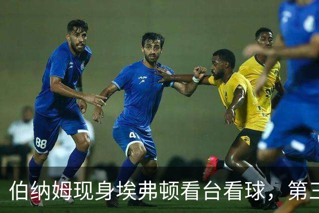 伯纳姆现身埃弗顿看台看球，第三球进账，他和妻子一起跳了起来